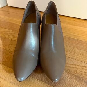 Calvin Klein Leather Heels Ankle Boots Size 10